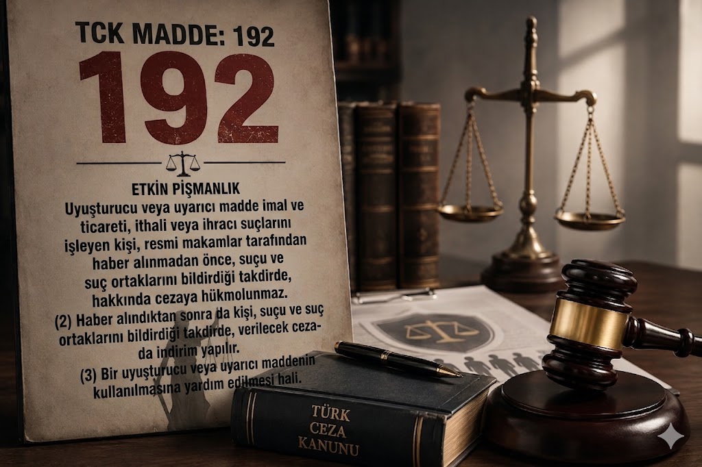 TCK:192 Kapsamında Etkin Pişmanlık